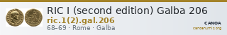 RIC I (second edition) Galba 206 — CANOA