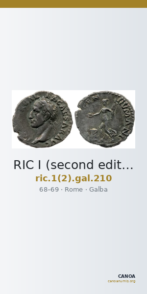 RIC I (second edition) Galba 210 — CANOA