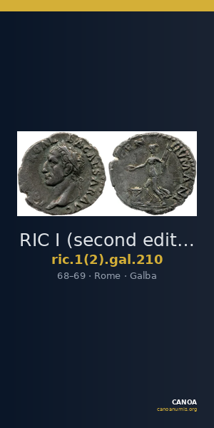 RIC I (second edition) Galba 210 — CANOA