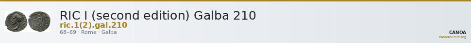 RIC I (second edition) Galba 210 — CANOA