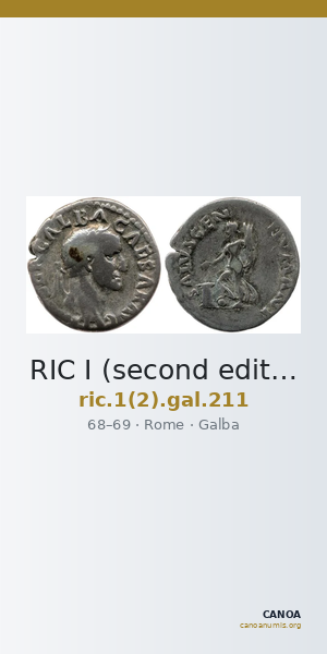 RIC I (second edition) Galba 211 — CANOA