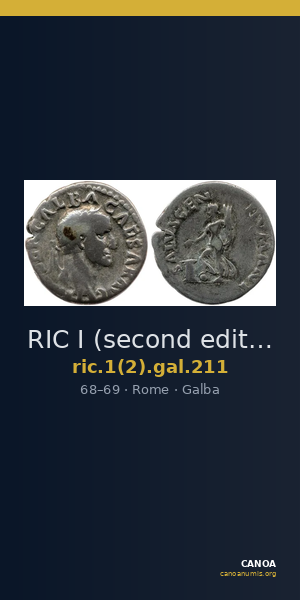 RIC I (second edition) Galba 211 — CANOA