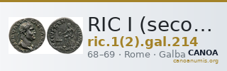 RIC I (second edition) Galba 214 — CANOA