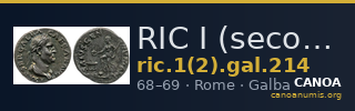RIC I (second edition) Galba 214 — CANOA