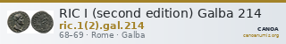 RIC I (second edition) Galba 214 — CANOA