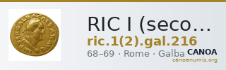 RIC I (second edition) Galba 216 — CANOA