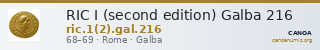 RIC I (second edition) Galba 216 — CANOA