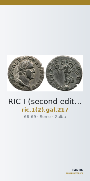 RIC I (second edition) Galba 217 — CANOA