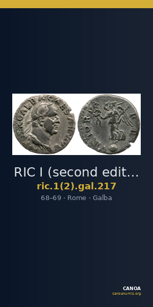 RIC I (second edition) Galba 217 — CANOA