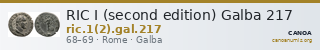 RIC I (second edition) Galba 217 — CANOA