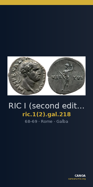 RIC I (second edition) Galba 218 — CANOA