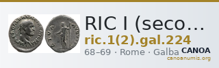 RIC I (second edition) Galba 224 — CANOA