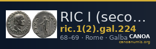 RIC I (second edition) Galba 224 — CANOA