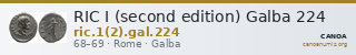 RIC I (second edition) Galba 224 — CANOA