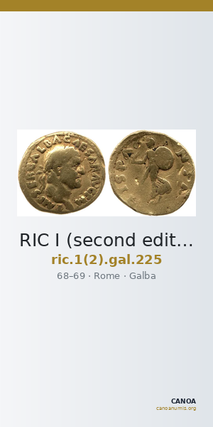 RIC I (second edition) Galba 225 — CANOA