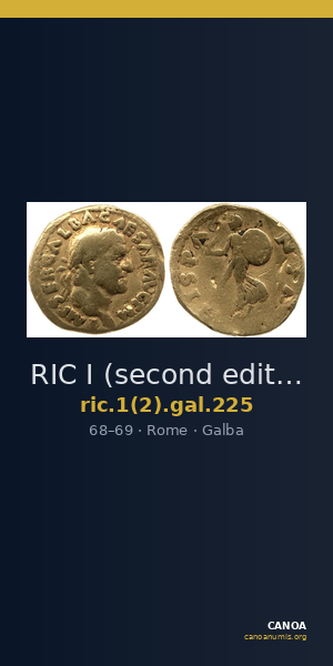 RIC I (second edition) Galba 225 — CANOA