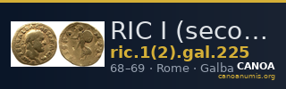 RIC I (second edition) Galba 225 — CANOA