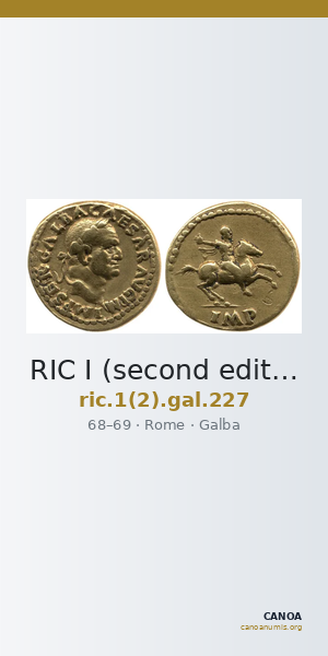 RIC I (second edition) Galba 227 — CANOA