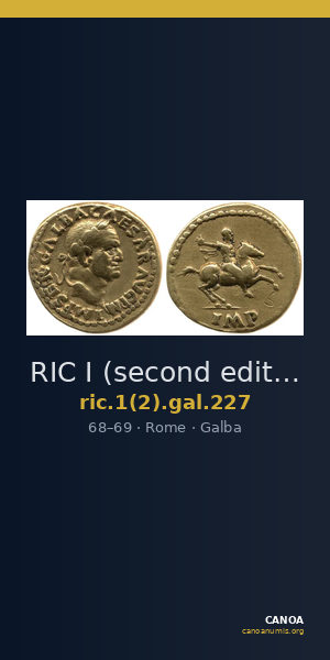 RIC I (second edition) Galba 227 — CANOA