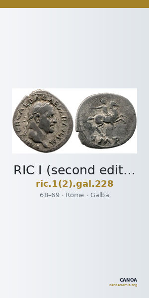 RIC I (second edition) Galba 228 — CANOA