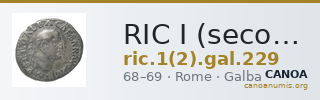 RIC I (second edition) Galba 229 — CANOA
