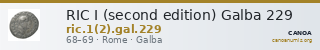 RIC I (second edition) Galba 229 — CANOA