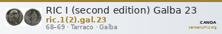 RIC I (second edition) Galba 23 — CANOA