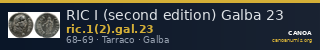 RIC I (second edition) Galba 23 — CANOA