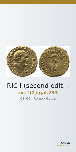 RIC I (second edition) Galba 233 — CANOA