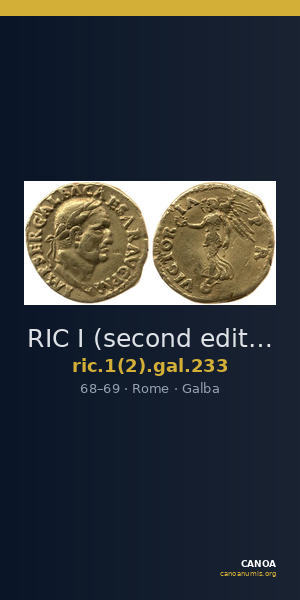 RIC I (second edition) Galba 233 — CANOA