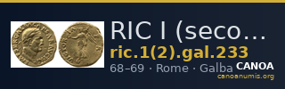 RIC I (second edition) Galba 233 — CANOA