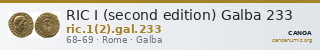 RIC I (second edition) Galba 233 — CANOA