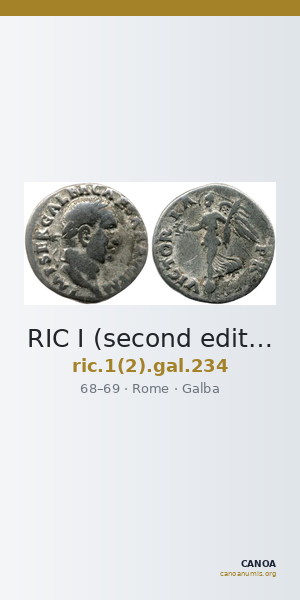 RIC I (second edition) Galba 234 — CANOA