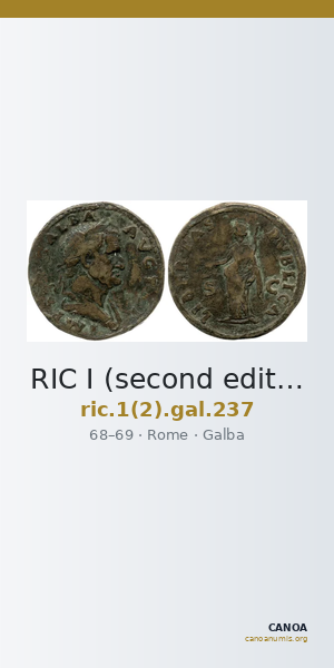 RIC I (second edition) Galba 237 — CANOA