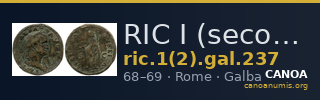 RIC I (second edition) Galba 237 — CANOA