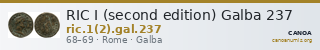 RIC I (second edition) Galba 237 — CANOA