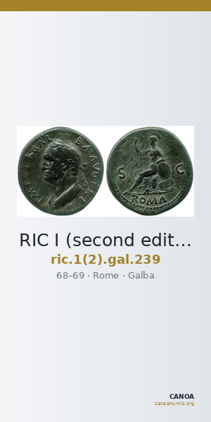 RIC I (second edition) Galba 239 — CANOA