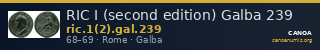 RIC I (second edition) Galba 239 — CANOA