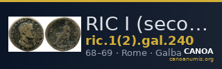 RIC I (second edition) Galba 240 — CANOA