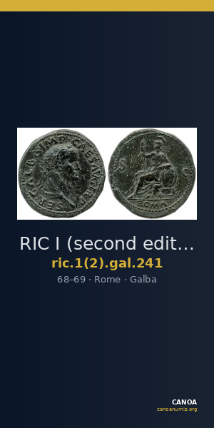 RIC I (second edition) Galba 241 — CANOA