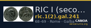 RIC I (second edition) Galba 241 — CANOA