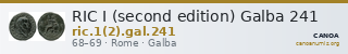 RIC I (second edition) Galba 241 — CANOA