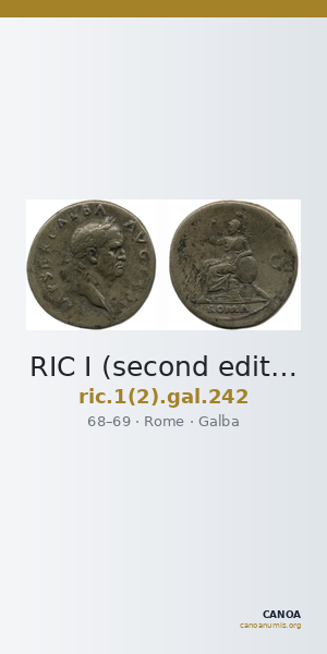 RIC I (second edition) Galba 242 — CANOA