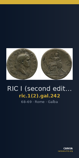 RIC I (second edition) Galba 242 — CANOA