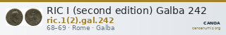 RIC I (second edition) Galba 242 — CANOA