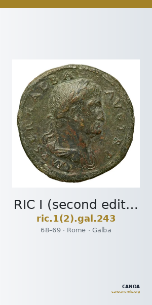 RIC I (second edition) Galba 243 — CANOA
