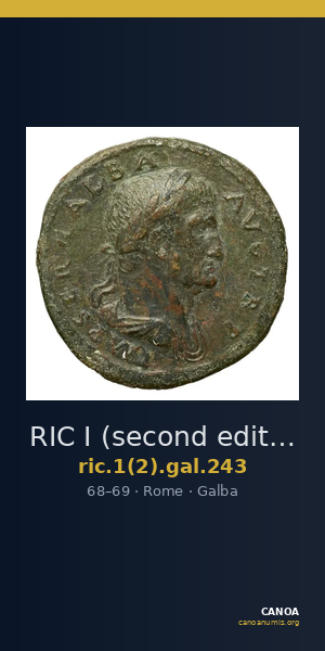 RIC I (second edition) Galba 243 — CANOA