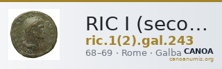 RIC I (second edition) Galba 243 — CANOA
