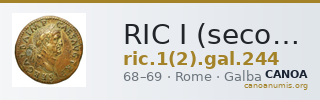 RIC I (second edition) Galba 244 — CANOA