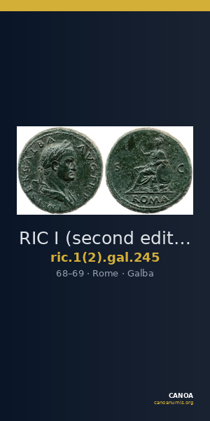 RIC I (second edition) Galba 245 — CANOA